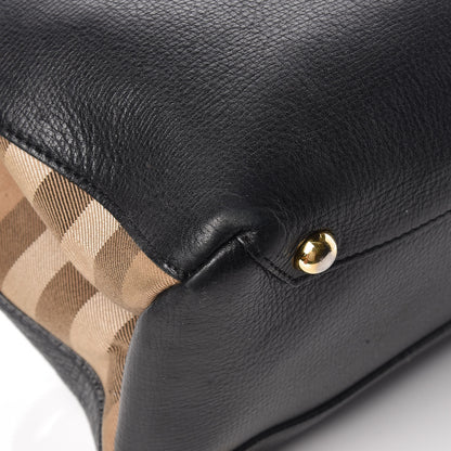 Burberry Smooth Calfskin Medium Banner Tote Black 20 of 20