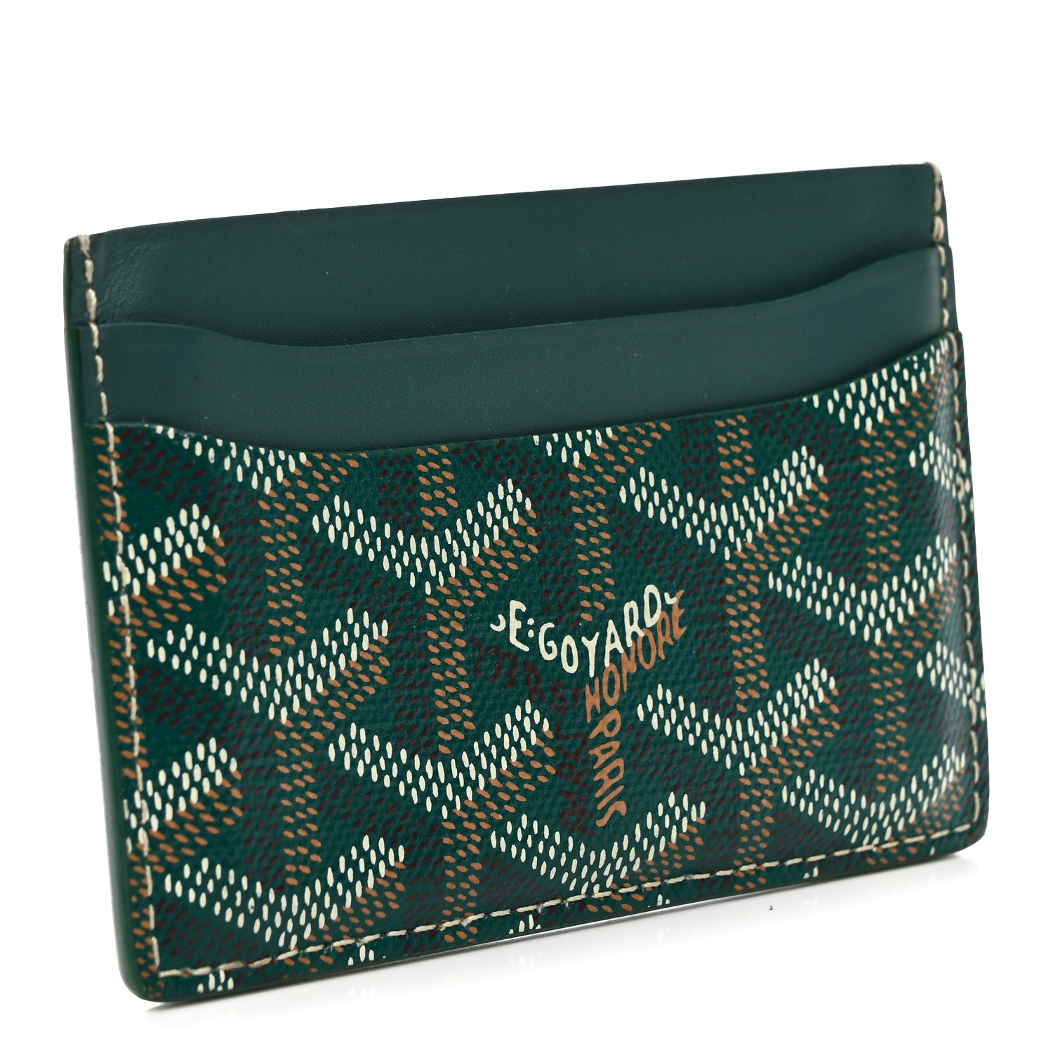 Goyard Goyardine Saint Sulpice Card Holder Green 3 of 8