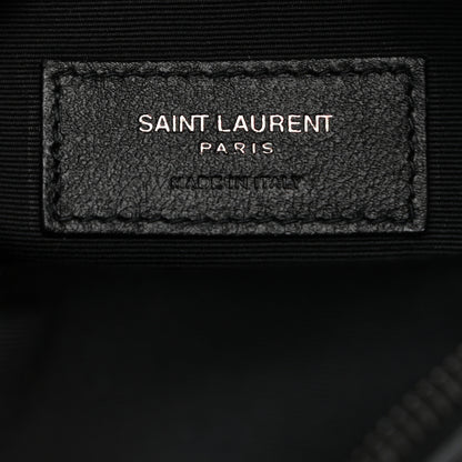 Saint Laurent Calfskin Matelasse Chevron Round Vinyle Camera Bag Black 6 of 10