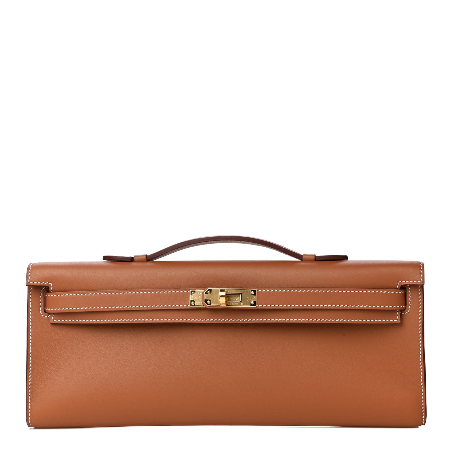Swift Kelly Cut Clutch Pochette Gold