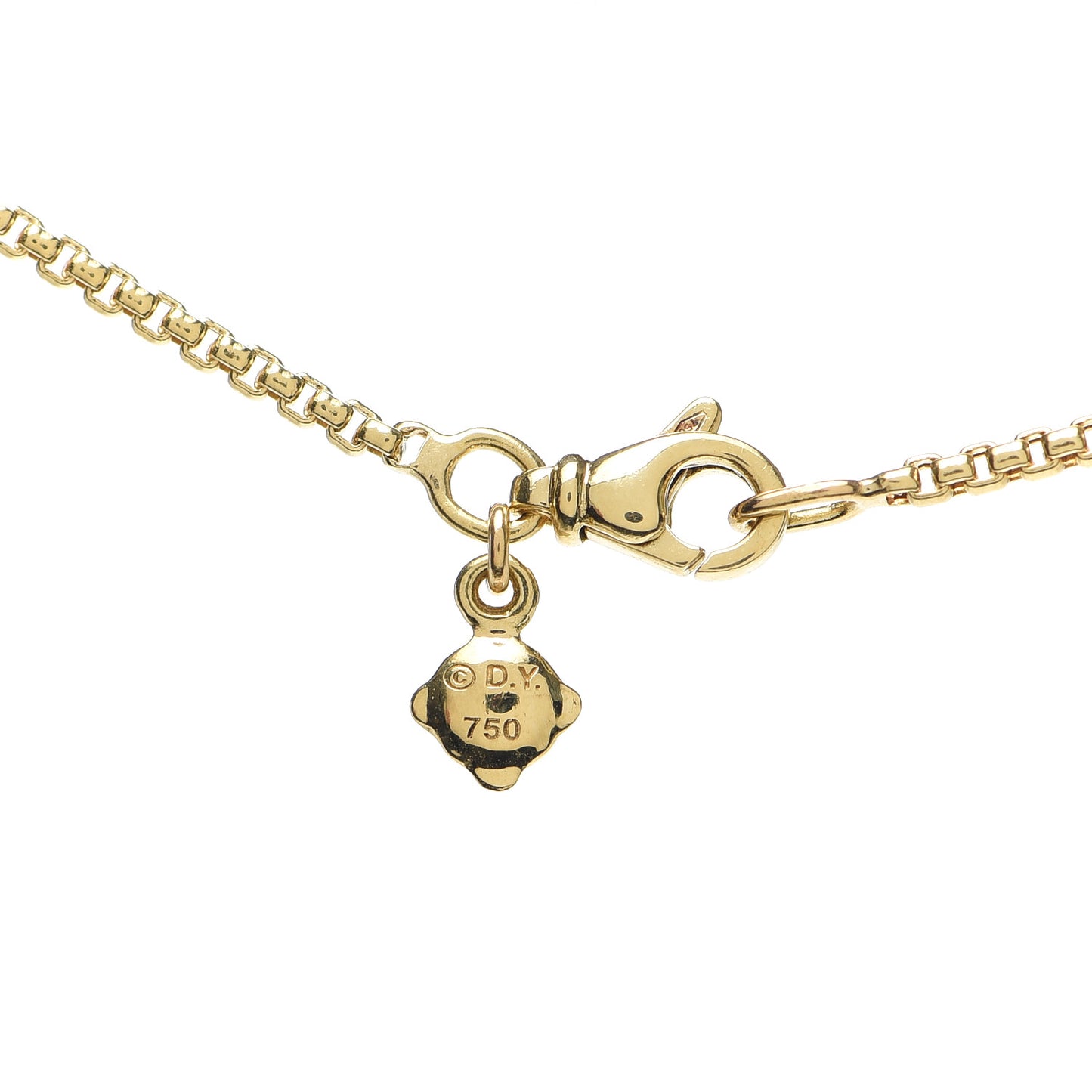 18K Yellow Gold 1.7mm Box Chain Necklace 16"