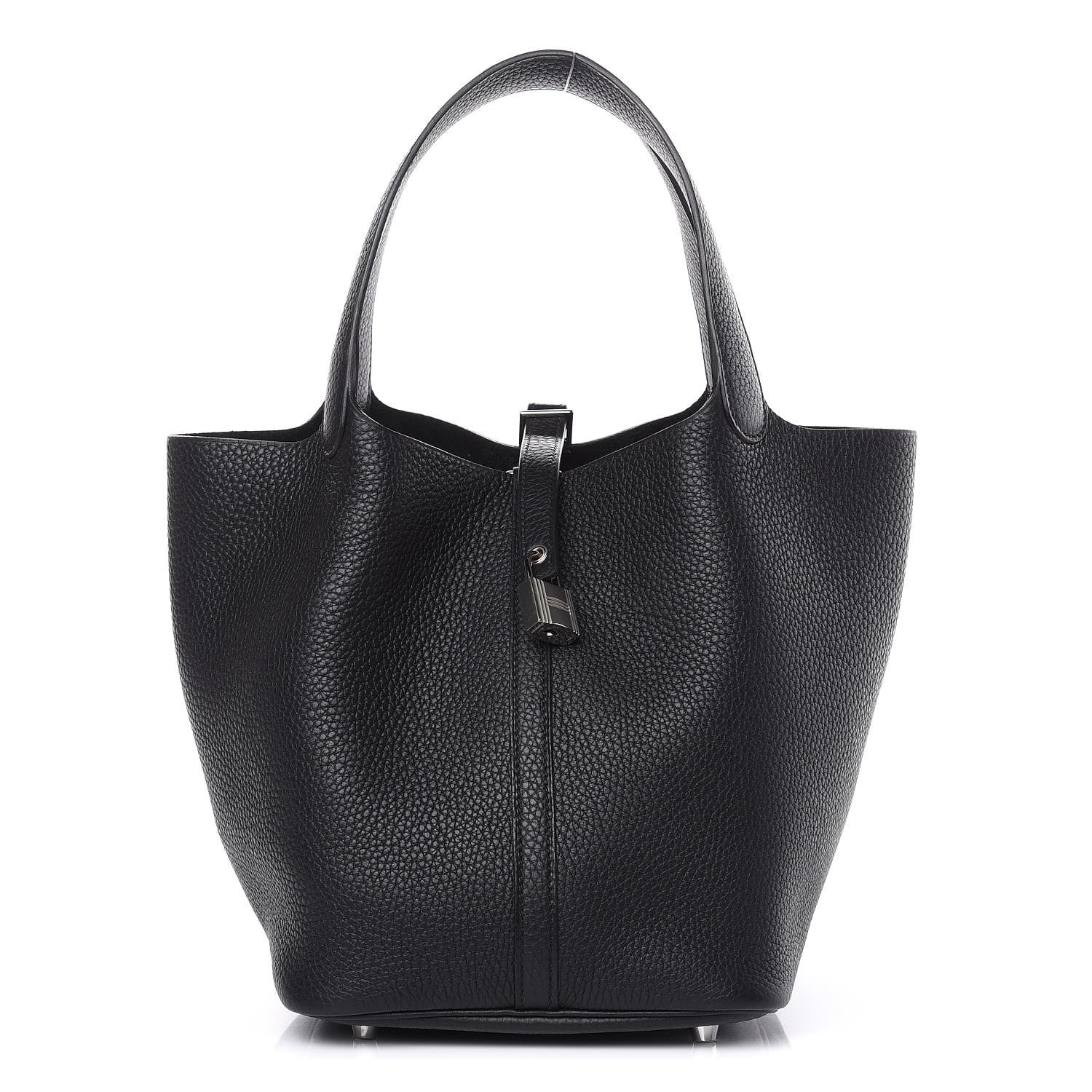 Hermes Taurillon Clemence Picotin Lock 18 MM Black 1 of 9