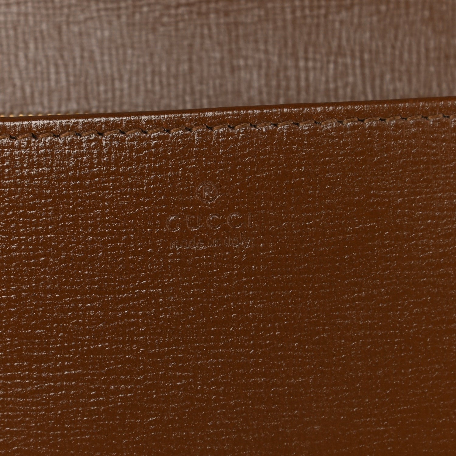 Gucci GG Supreme Monogram Azalea Calfskin Horsebit 1955 Wallet On Chain Beige Ebony Brown Sugar 7 of 11