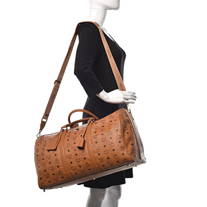 MCM Visetos Large Traveler Weekender Bag Cognac 2 of 12