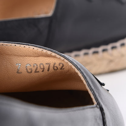 Chanel Lambskin CC Espadrilles 39 Black 8 of 13