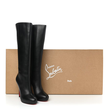 Christian Louboutin Calfskin Botalili 120 Tall Boots 39 Black 8 of 8