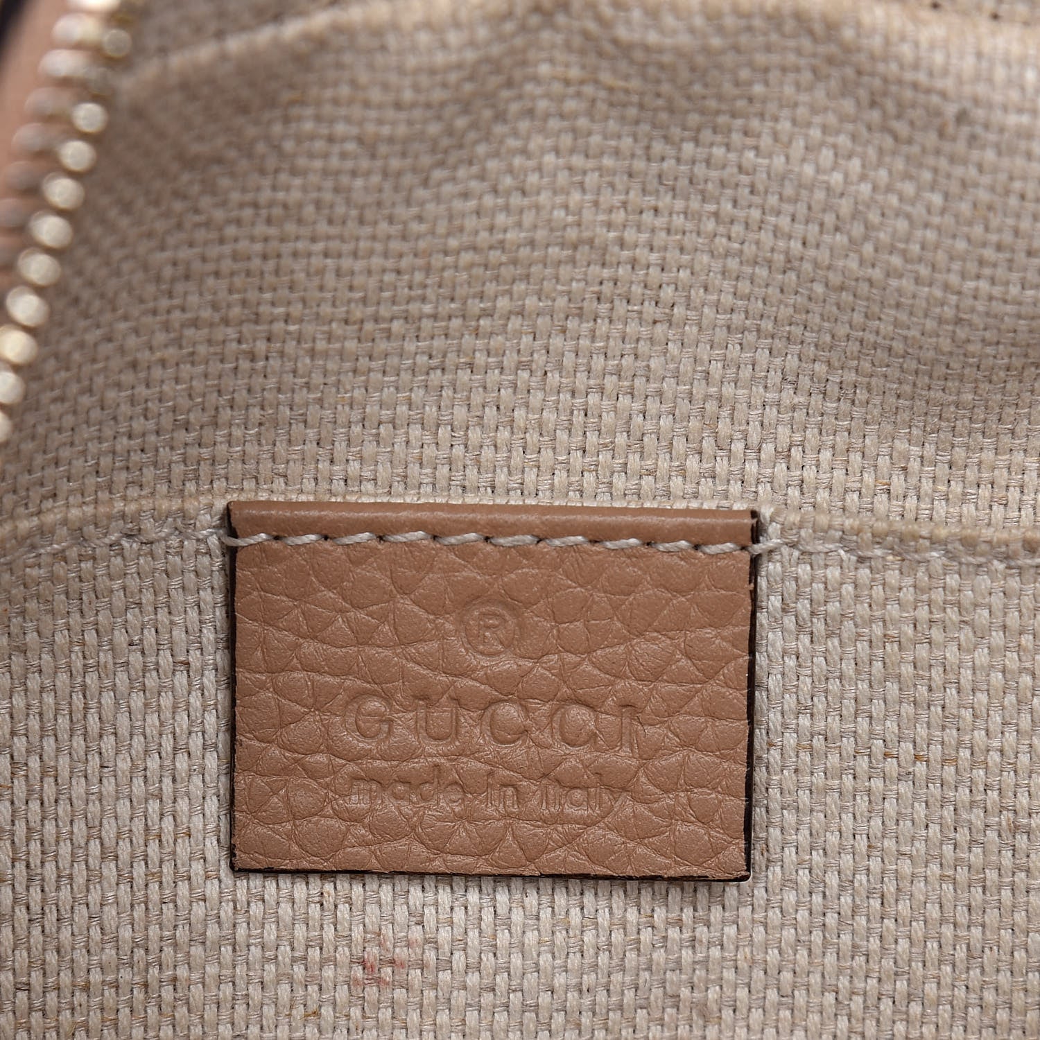 Gucci Pebbled Calfskin Small Soho Disco Bag Rose Beige 6 of 10