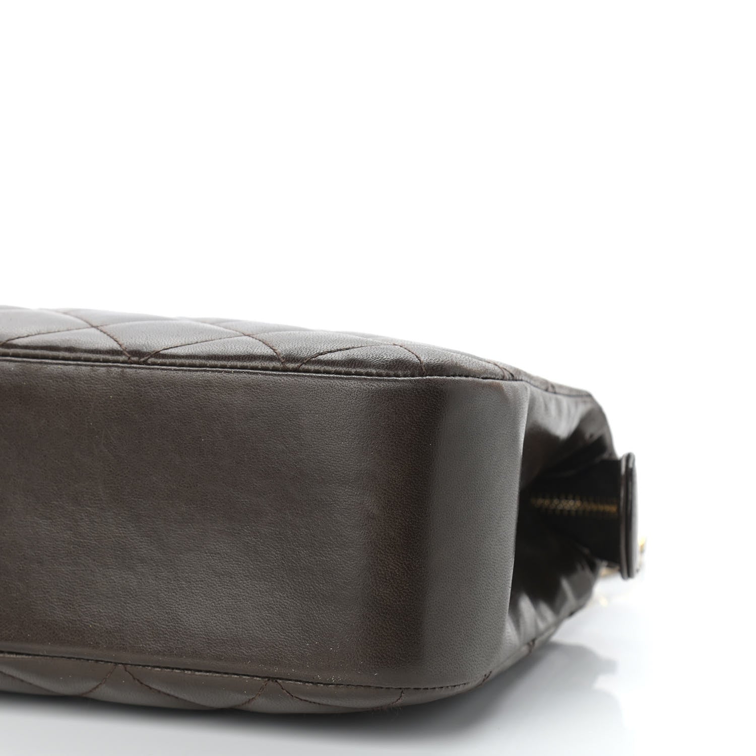 Chanel Lambskin Quilted Shoulder Bag Brown 11 of 11