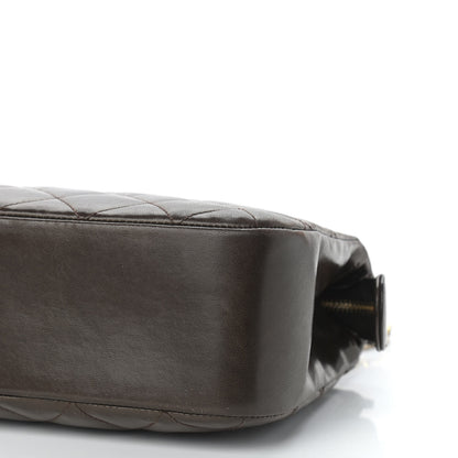 Chanel Lambskin Quilted Shoulder Bag Brown 11 of 11