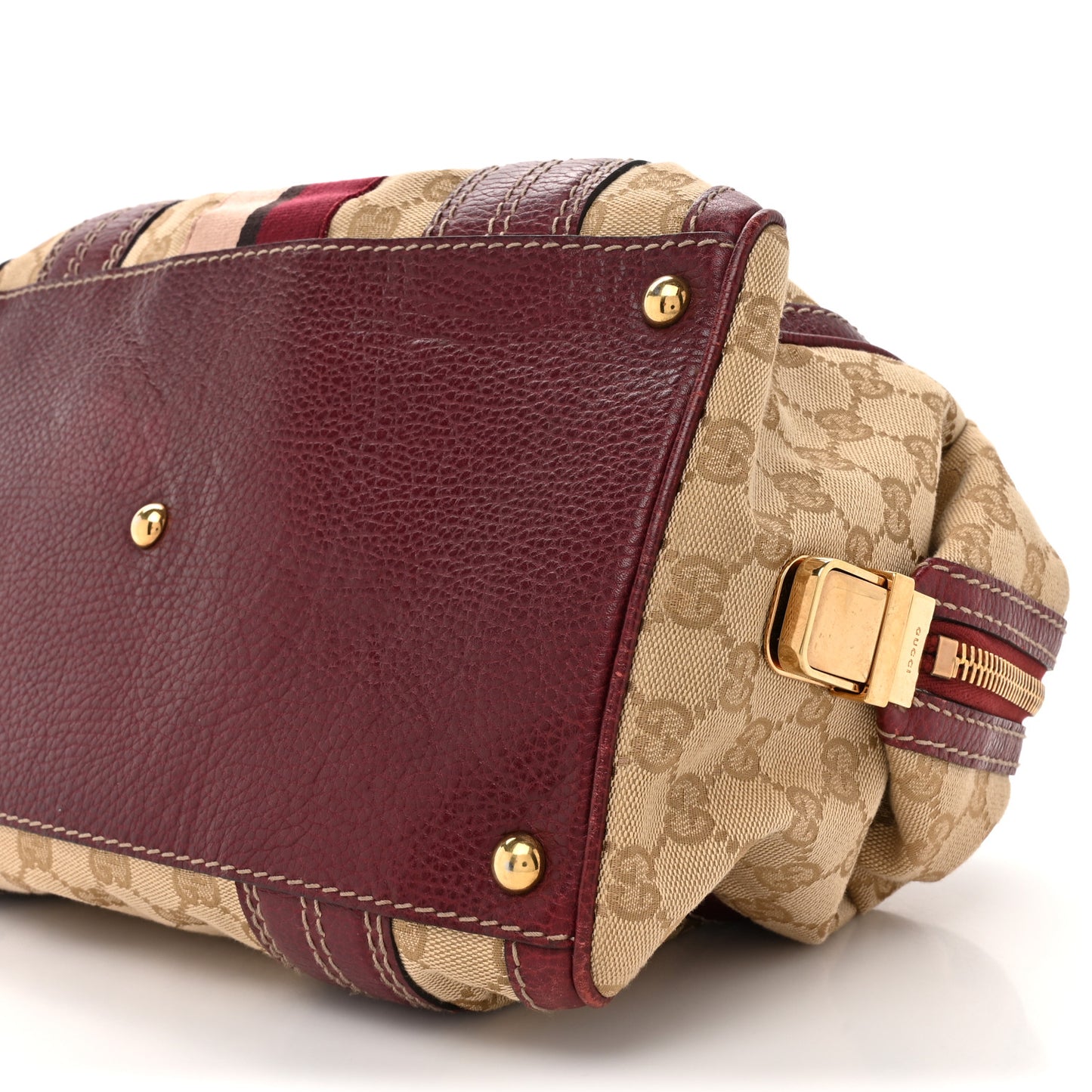 Monogram Medium Aviatrix Boston Ebony Bordeaux