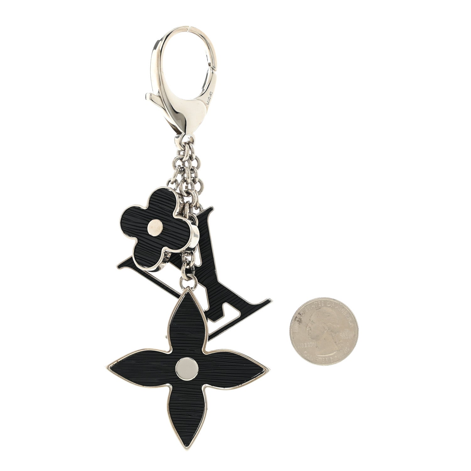 Louis Vuitton Electric Epi Fleur d'Epi Bag Charm Black 2 of 4