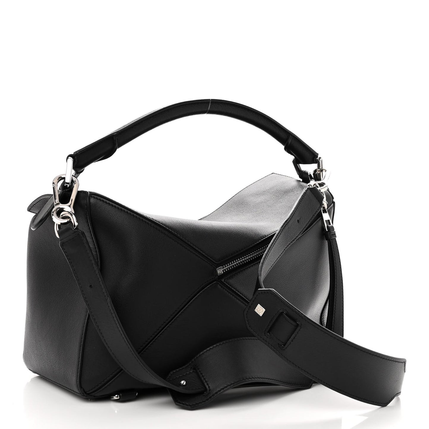 Calfskin Medium Puzzle Bag Black