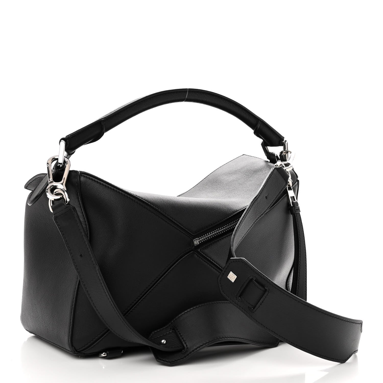 Loewe Calfskin Medium Puzzle Bag Black 3 of 9