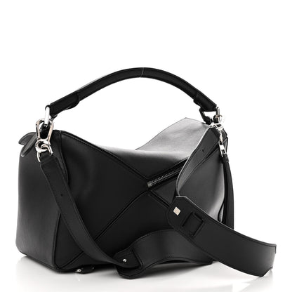 Loewe Calfskin Medium Puzzle Bag Black 3 of 9