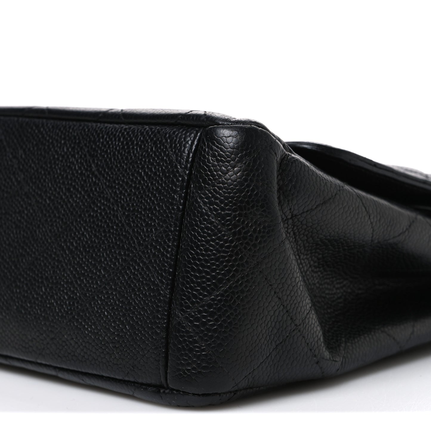 Caviar Quilted Maxi Double Flap Black