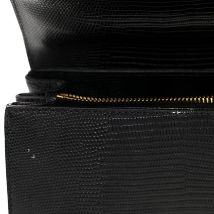 Dolce & Gabbana Iguana Calfskin Embossed Mini Welcome Crossbody Bag Black 12 of 15