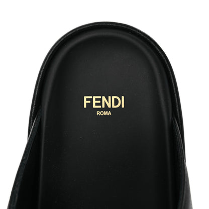 Fendi Vitello Womens Fendigraphy Slide Sandals 38.5 Black 9 of 13