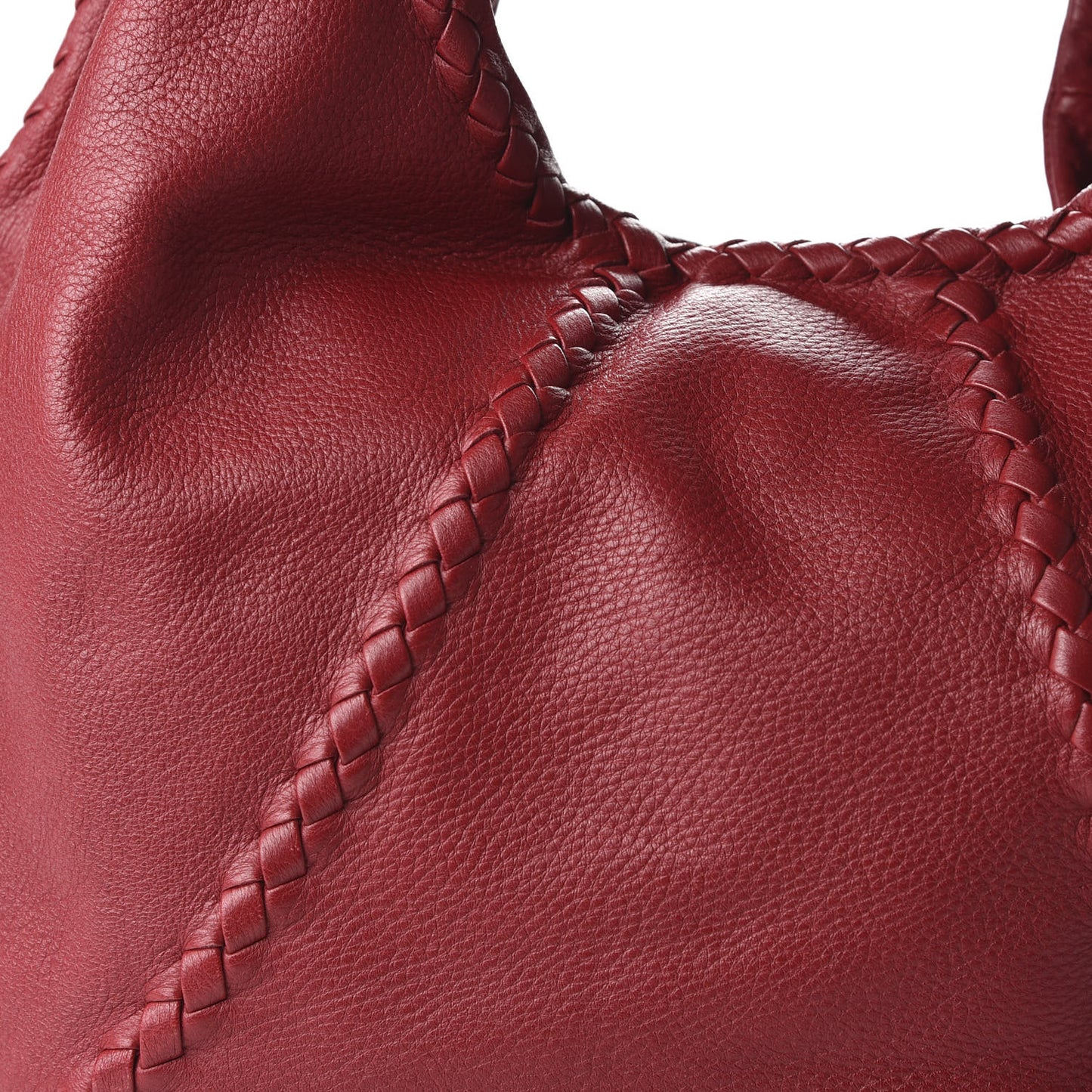 Cervo Deerskin Large Hobo Scarlet