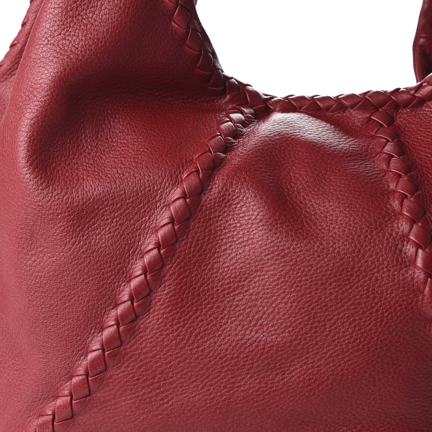 Bottega Veneta Cervo Deerskin Large Hobo Scarlet 9 of 9