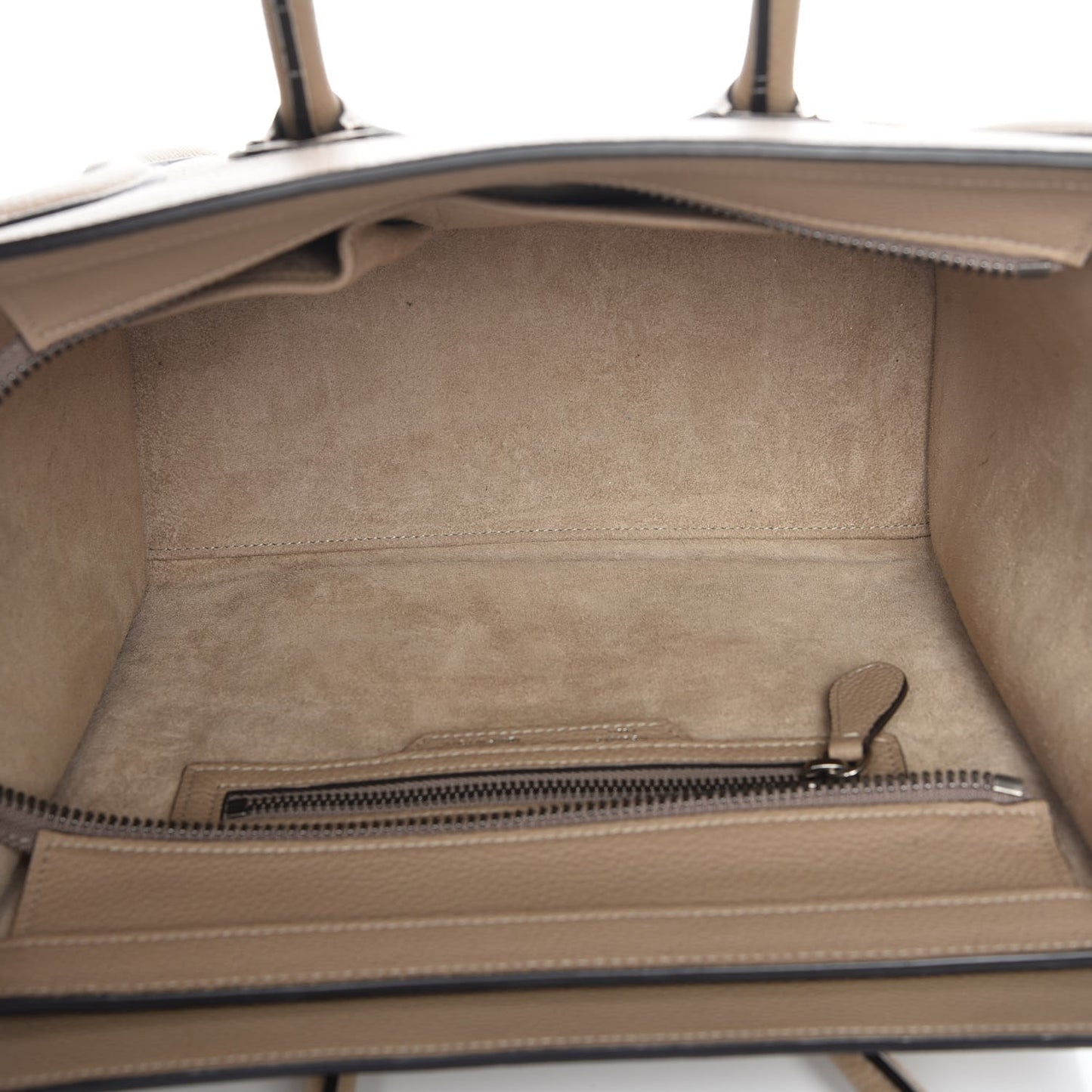 Drummed Calfskin Micro Luggage Dune