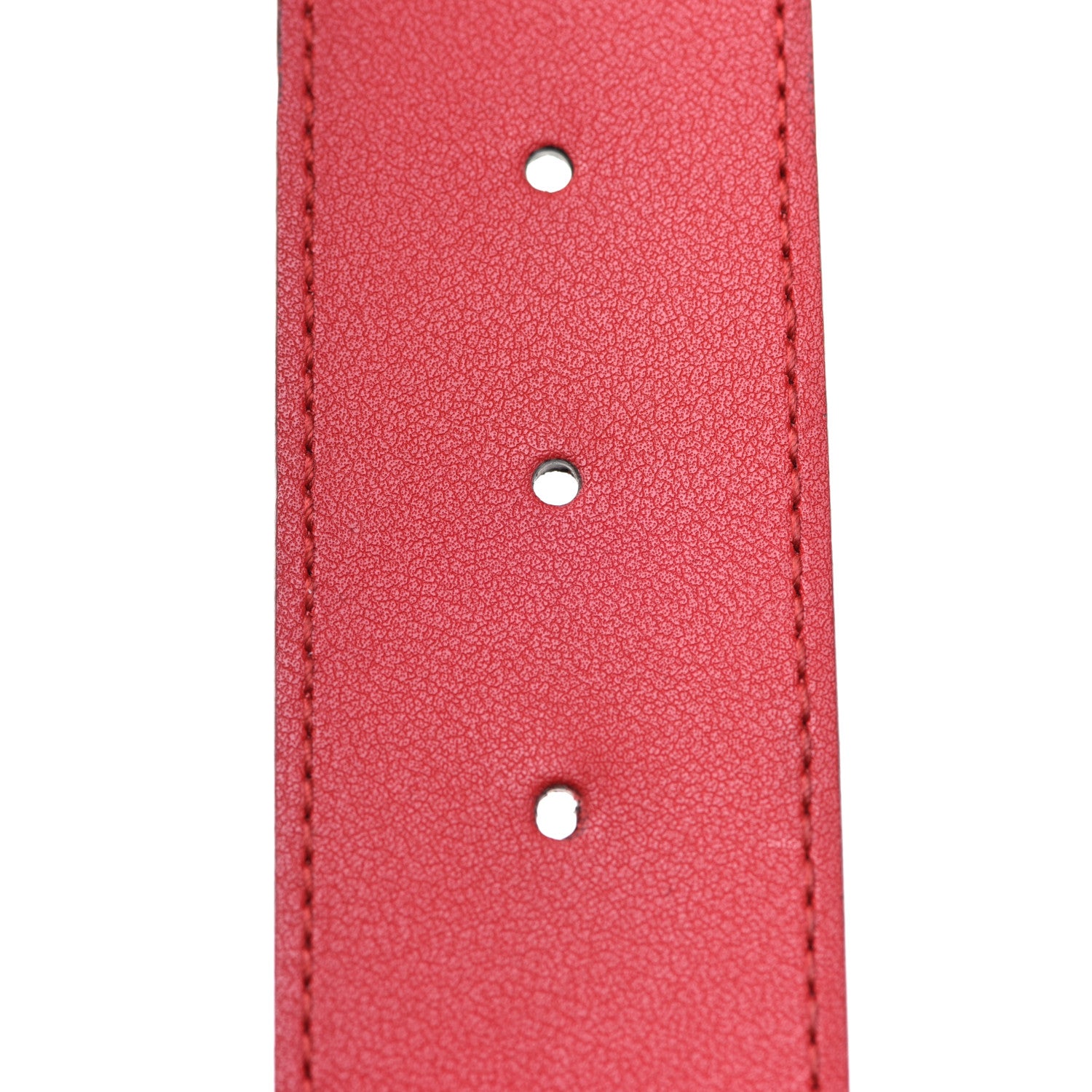 Gucci Moon Calfskin Torchon Double G 40mm Belt 80 32 Hibiscus Red 3 of 5