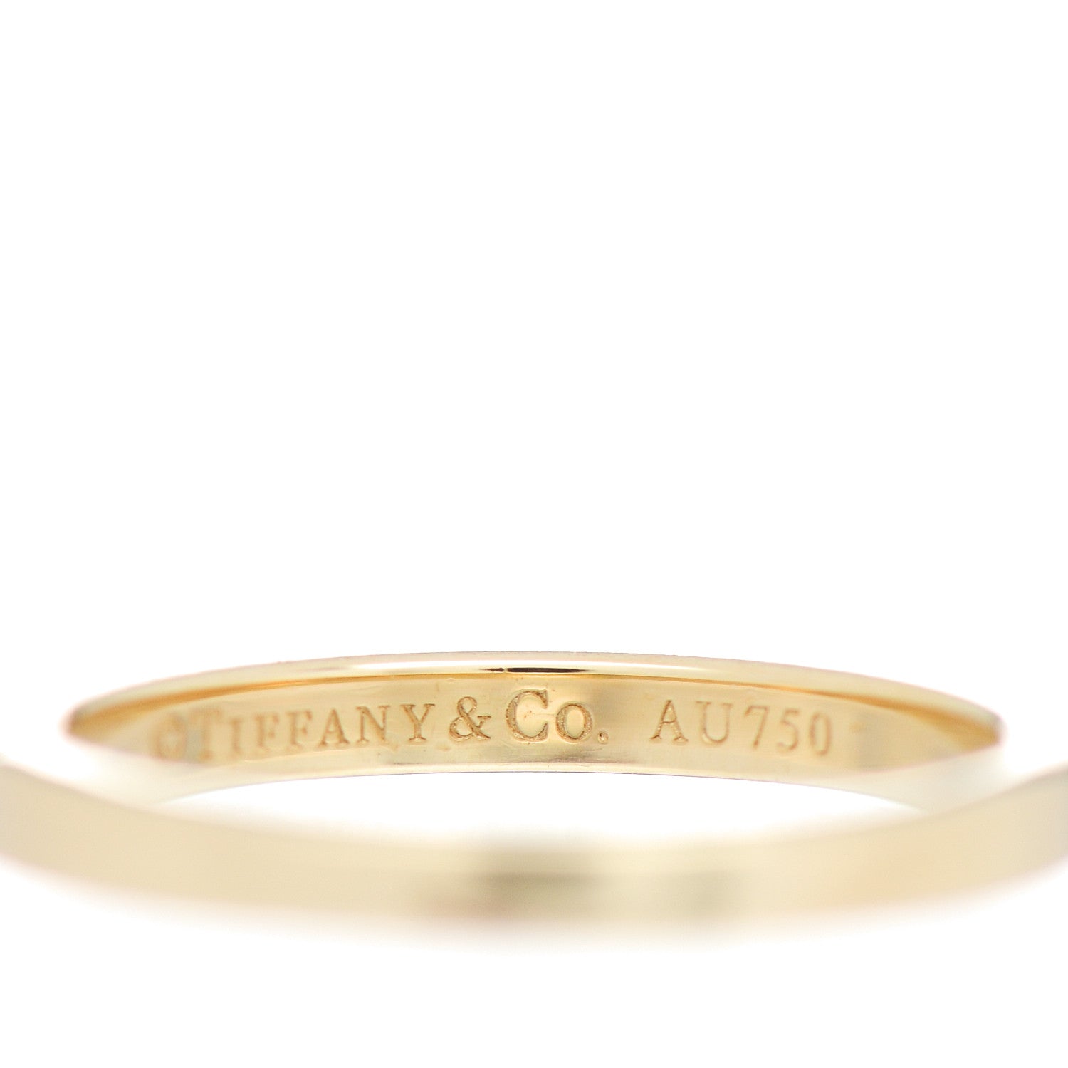 Tiffany 18K Yellow Gold Diamond Novo Half Circle Band Ring 48 4.5 4 of 4