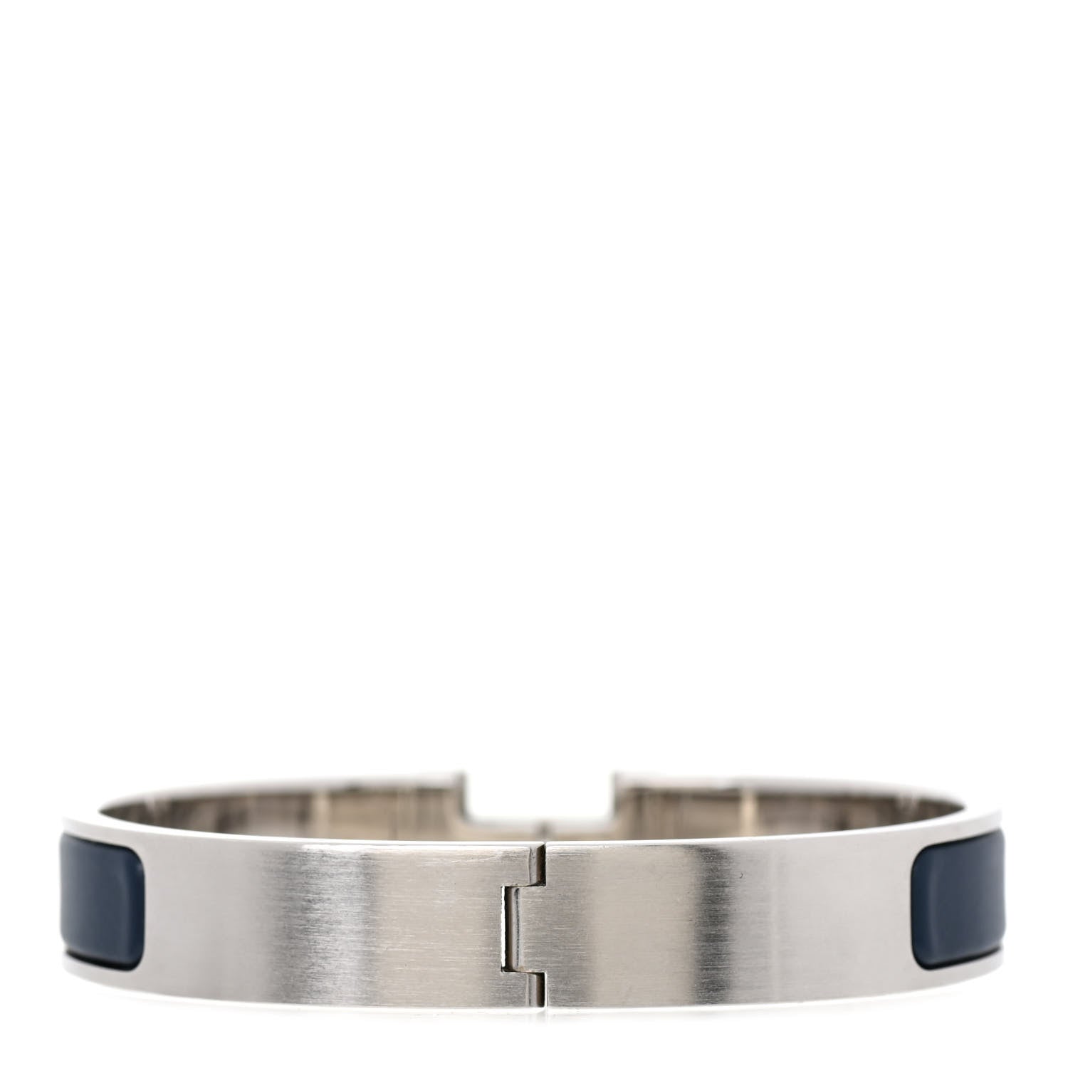 Hermes Matte Enamel Narrow Clic Clac HH Bracelet GM Bleu Nuit 3 of 6