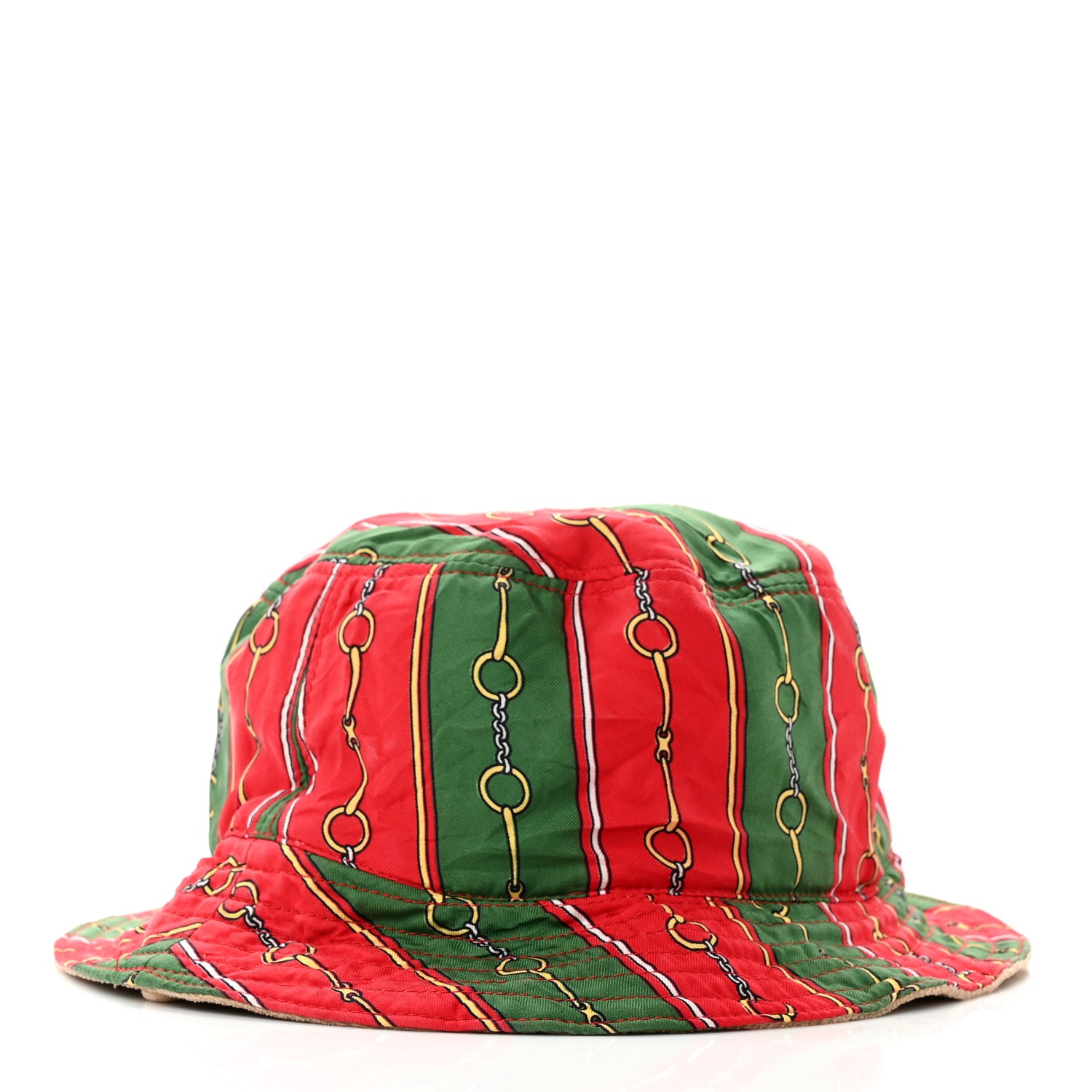 Gucci Silk Cotton Linen Velvetbands Reversible Bucket Hat 2 of 14
