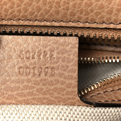 Gucci Dollar Calfskin Medium Soho Top Handle Satchel Camelia 7 of 11
