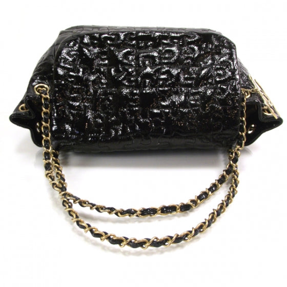 Chanel Patent Puzzle Accordion Flap Bag Black 5 of 11