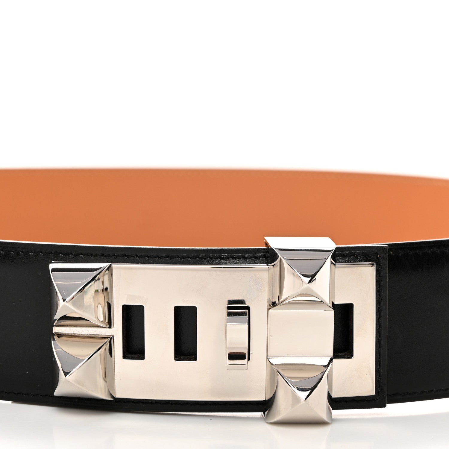 Hermes Box Collier De Chien CDC Belt 85 34 Black 4 of 7