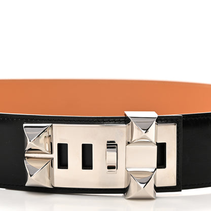 Hermes Box Collier De Chien CDC Belt 85 34 Black 4 of 7