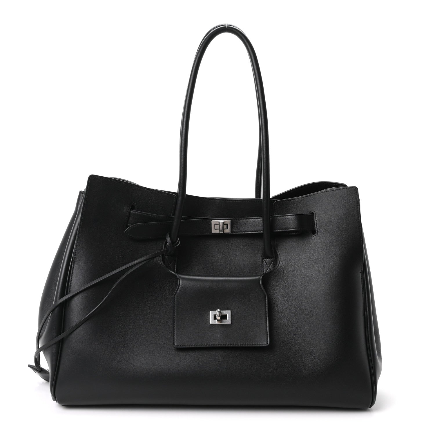 Balenciaga Smooth Calfskin Large Bel Air Carry All Bag Black 1 of 9