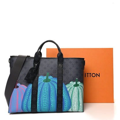 Louis Vuitton LOUIS VUITTON X YK Monogram Eclipse Reverse Pumpkin Weekend Tote Multicolor 10 of 10