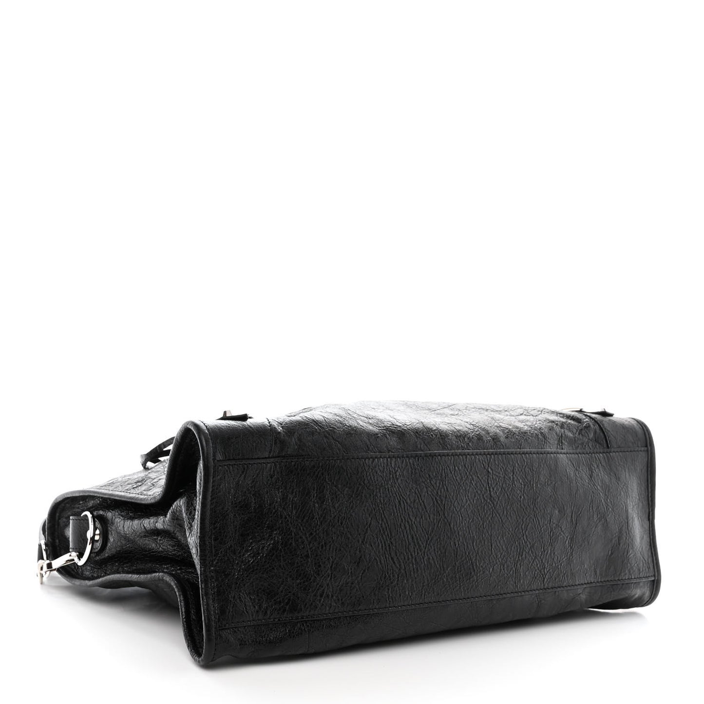 Agneau Classic Silver Hardware City Black