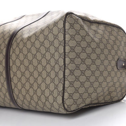 Gucci GG Plus Monogram Large Carry On Duffle Bag Brown 6 of 8