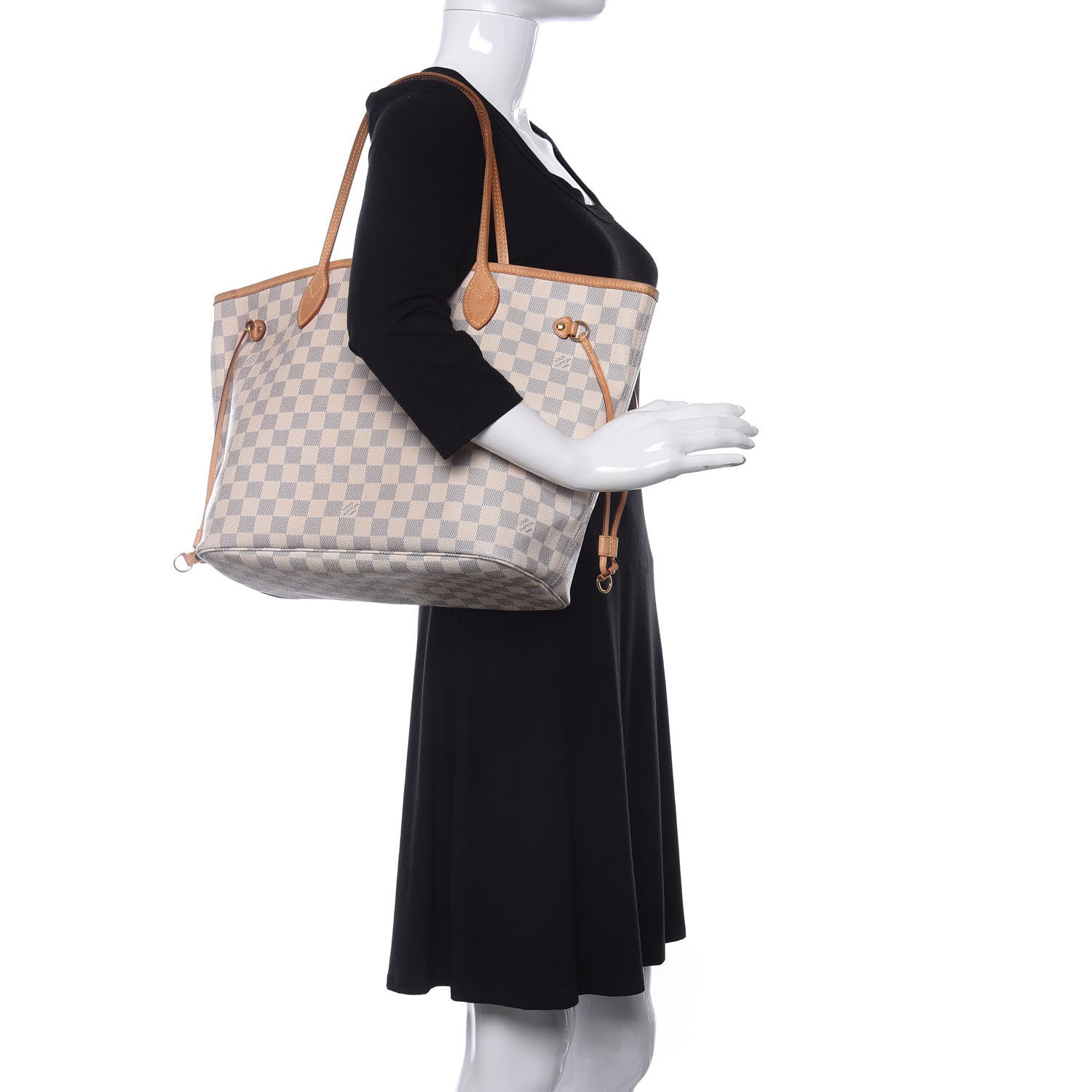 Louis Vuitton Damier Azur Neverfull MM 2 of 10
