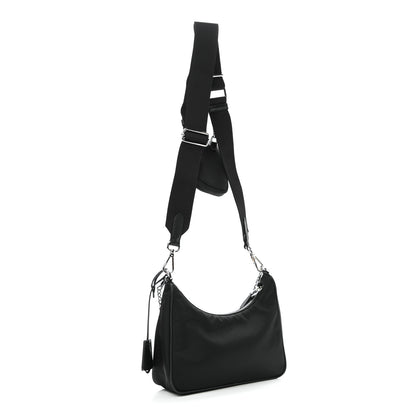 Prada Nylon Re-Edition 2005 Shoulder Bag Black 3 of 12