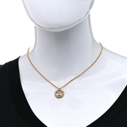 Louis Vuitton Metal Crystal Louise By Night Necklace 2 of 7