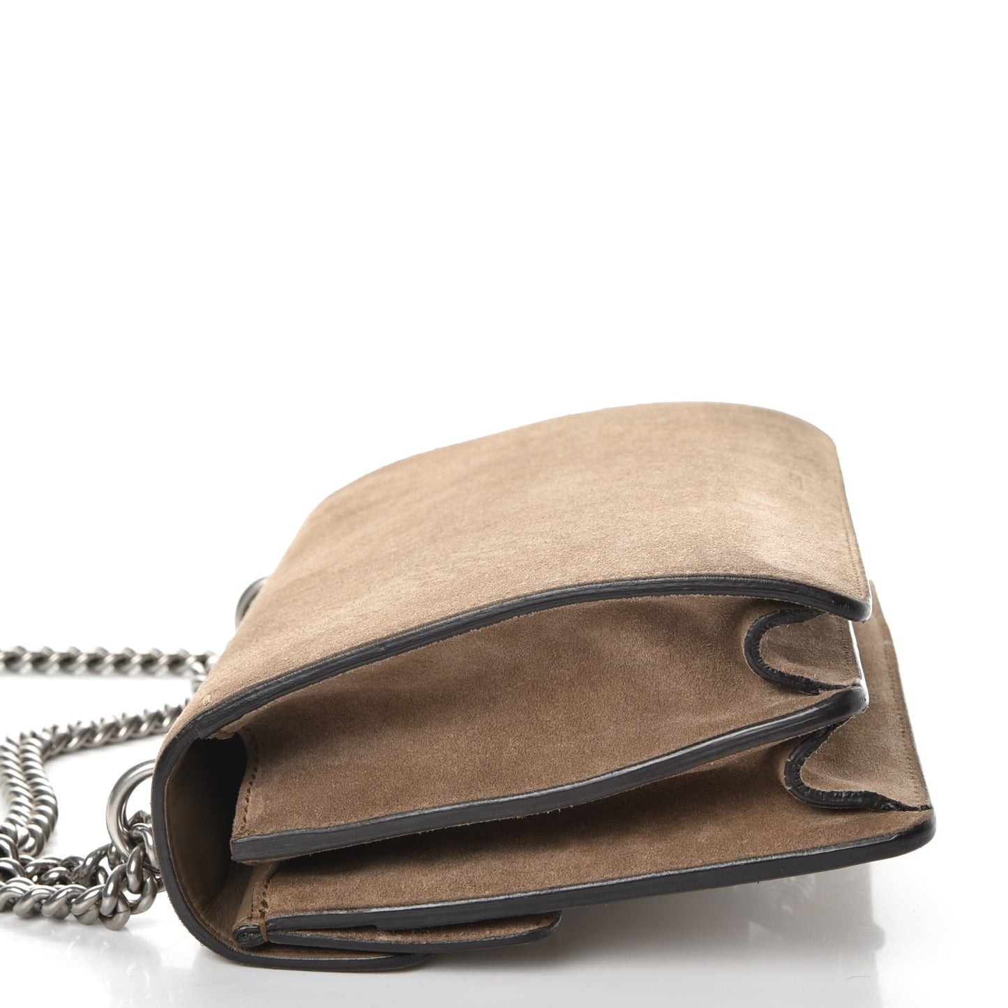 Suede Small Dionysus Shoulder Bag Taupe