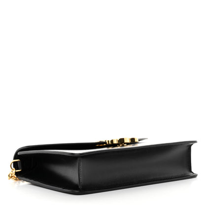 Celine Shiny Calfskin Triomphe Margo Wallet on Chain Black 4 of 12