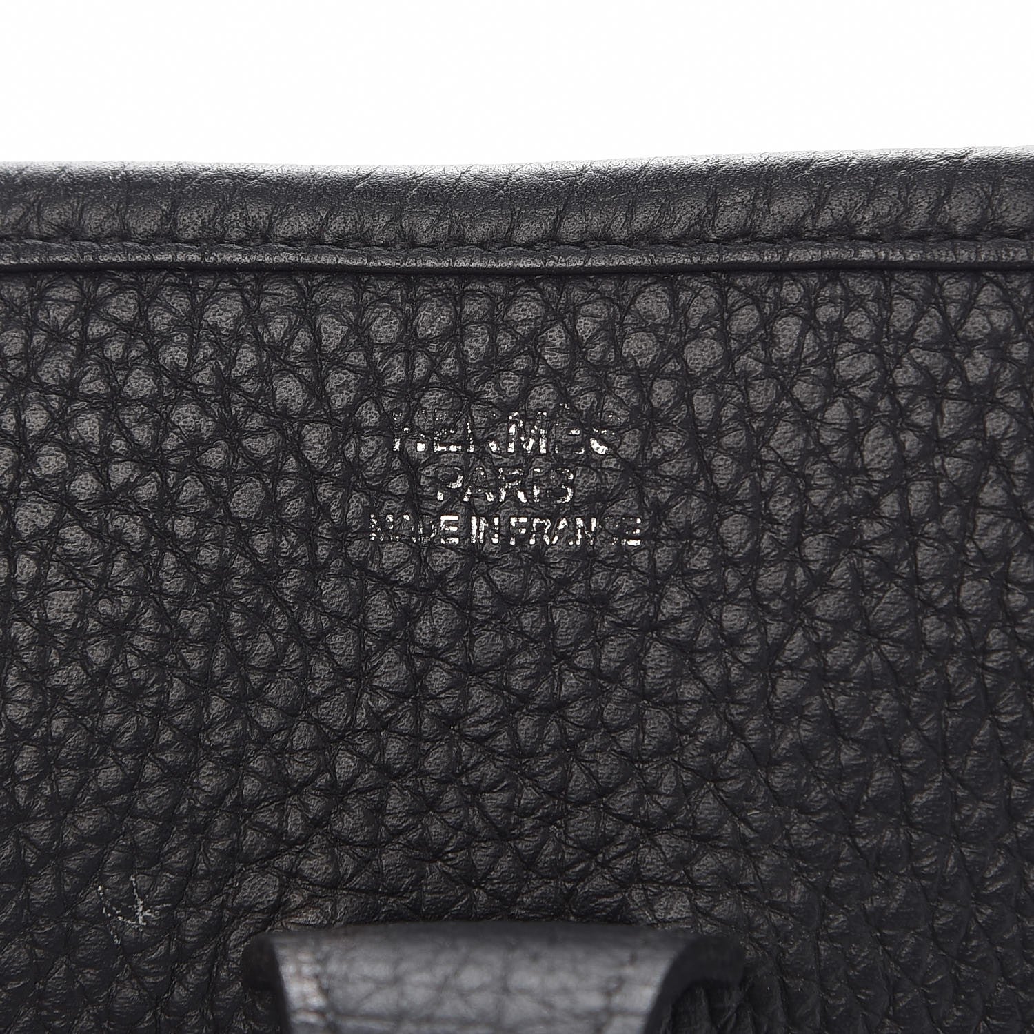 Hermes Taurillon Clemence Evelyne III PM Black 7 of 10
