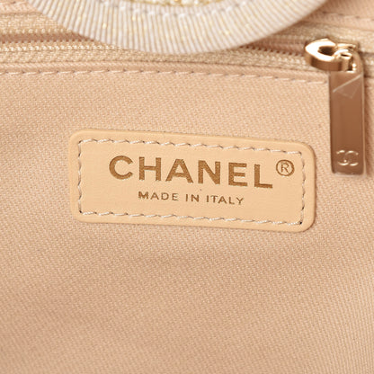 Chanel Canvas Large Deauville Tote Ivory 6 of 8