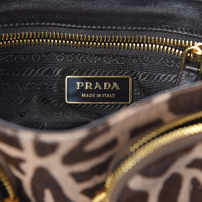 Prada Calf Hair Giraffe Print Shoulder Bag 6 of 8