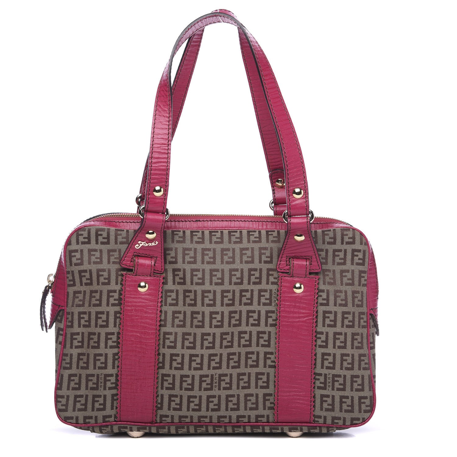 Fendi Zucchino Boston Pink 1 of 12