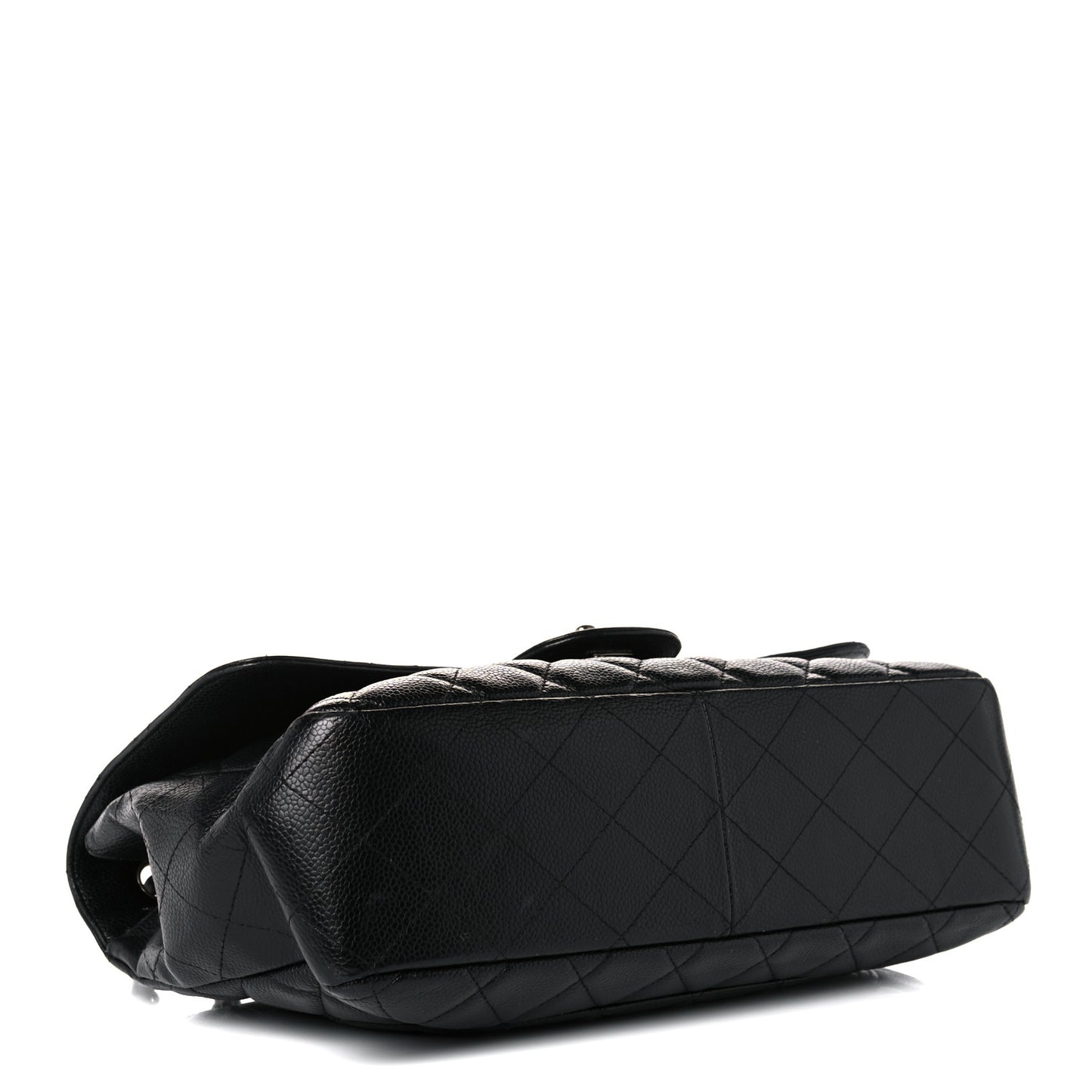 Caviar Quilted Jumbo Single Flap Black