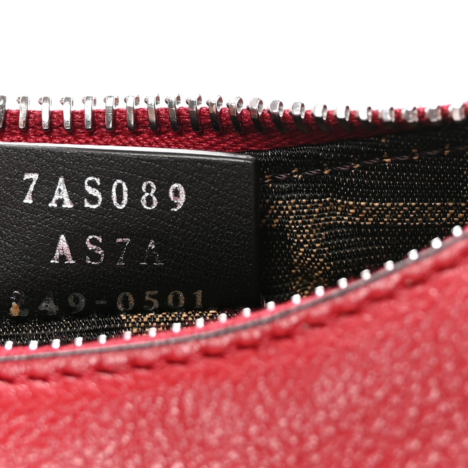 Fendi Vitello Grace Matte Nano Fendigraphy Hobo Charm Scarlet 7 of 10