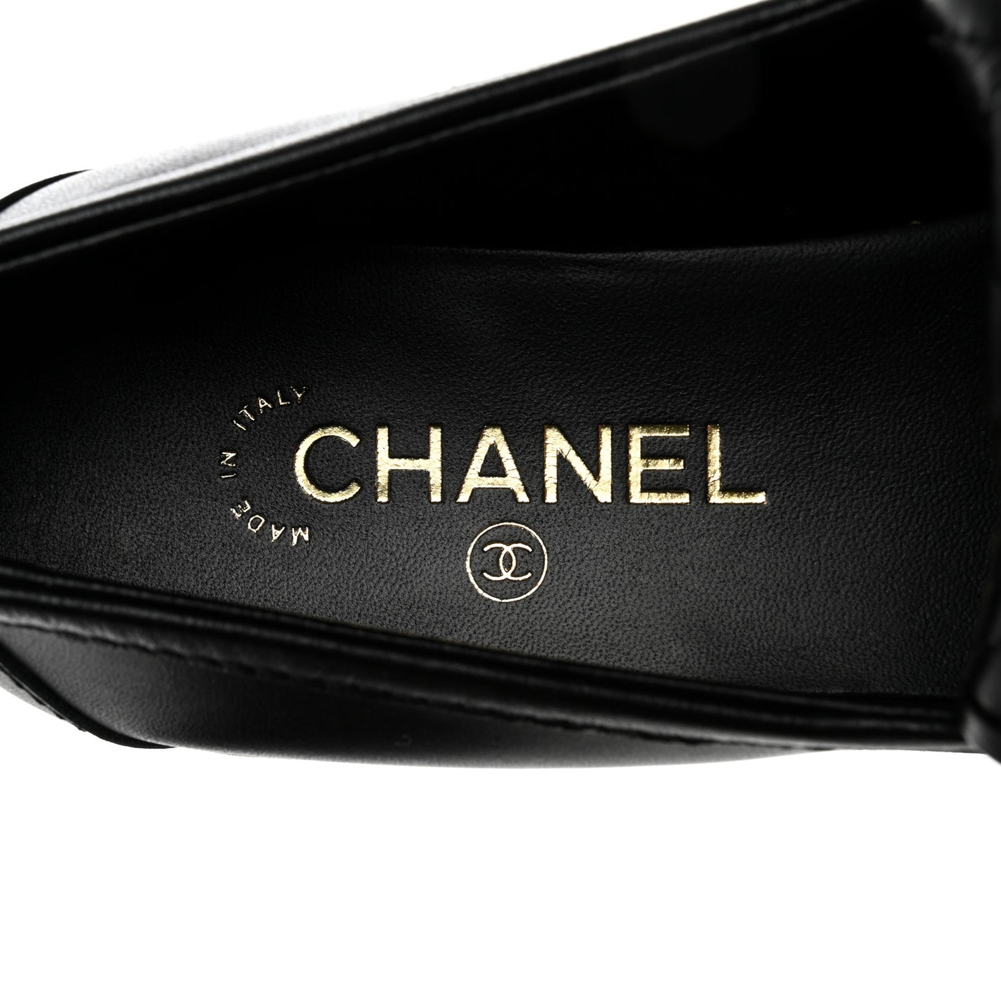 Lambskin Quilted CC Turnlock Loafers 40 Black