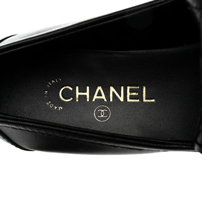 Chanel Lambskin Quilted CC Turnlock Loafers 40 Black 7 of 9