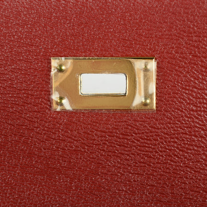Hermes Shiny Alligator Kelly Longue Wallet Rouge H 3 of 16